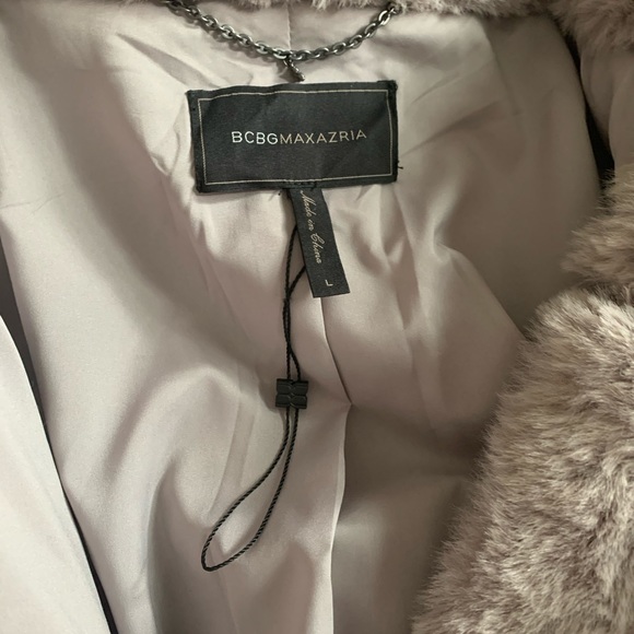 BCBG Felicia Faux Fur Hooded Coat - Picture 3 of 7